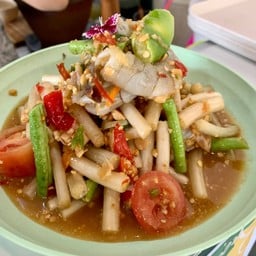 ตำไหลบัวกุ้งสด