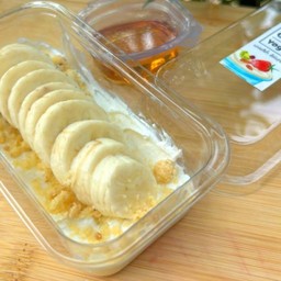 กรีกโยเกิร์ตบานาน่าคลัมเบิ้ลคาราเมล