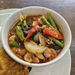 แกงป่าเนื้อสับใส่มะเขือ(กับข้าว)