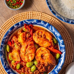 ผัดสะตอกะปิกุ้ง