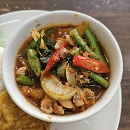 แกงป่าไก่ใส่มะเขือ(กับข้าว)