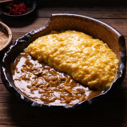 ข้าวหน้าไข่ข้นแกงกะหรี่ (D)