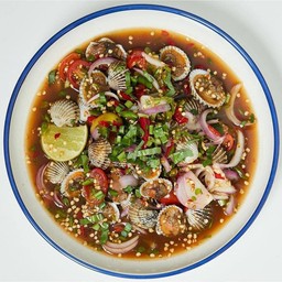 ยำปลาร้าหอยแครง