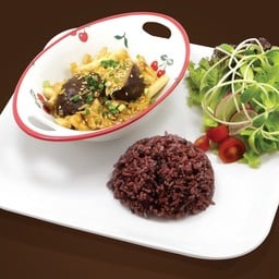 ข้าว เห็ดอบซอสญี่ปุ่น