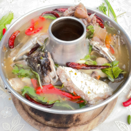 ต้มยำหัวกะพง หม้อไฟ