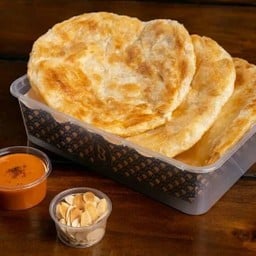 โรตีอบเนย+ชานมข้น (กล่อง)