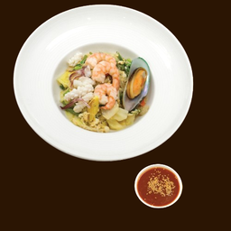 สุกี้แห้ง กุ้ง-ทะเล