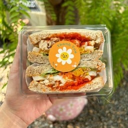 แซนวิชอกไก่+ไข่กุ้ง+ไข่ต้ม