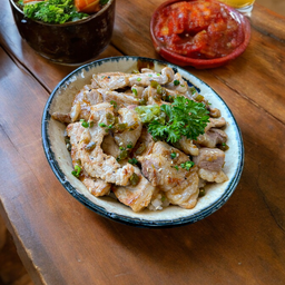 ข้าวหน้าคอหมูย่างวาซาบิดอง+ไข่ออนเซ็น