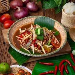 ตำกุ้งสด