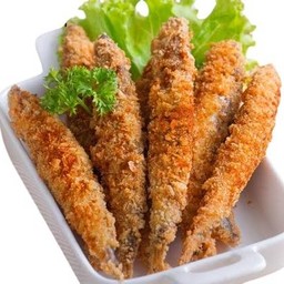 ปลาไข่ชุปแป้งทอด 3 ชิ้น