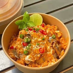 ข้าวไข่ข้นปลากระป๋อง
