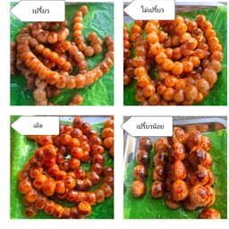 ไส้กรอกอีสาน(รวม4รสชาติ)ผัก พริก ขิง