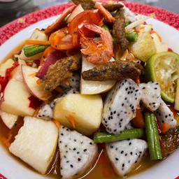 ตำผลไม้ปลากรอบ