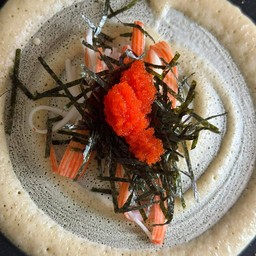 ไส้ปูอัดสาหร่ายไข่กุ่ง