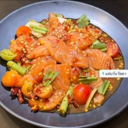 ตำปลาแชลม่อน