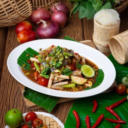 ตำไหลบัวกุ้งสด