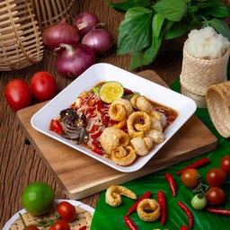 ตำขนมจีนแคบหมูสุดแซ่บ