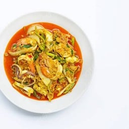 (กับข้าว) ผัดผงกะหรี่