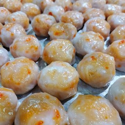 มินิไส้มันแกวกุ้งแห้งทรงเครื่องสิบลูก