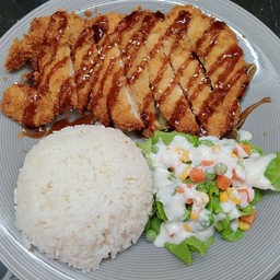 ข้าวหน้าไก่ทอด