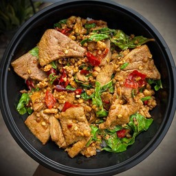 กะเพราตับหมู