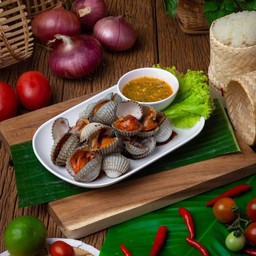 หอยแครงเผา