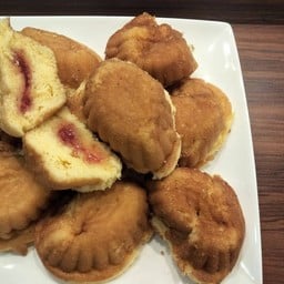 ขนมไข่ไส้แยมสตอเบอรี่(ไม่ใส่ลูกเกด)