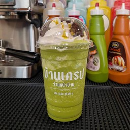 ชาเขียวปั่น วิปครีม