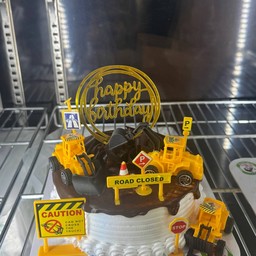 เค้กรถขุดน่ารัก