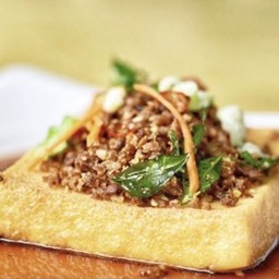 ไซโป๊หมูสับเต้าหู้ 菜脯肉末豆腐