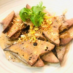 ข้าวตับผัดกะเทียม