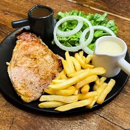 สเต๊กหมูพริกไทยดำ