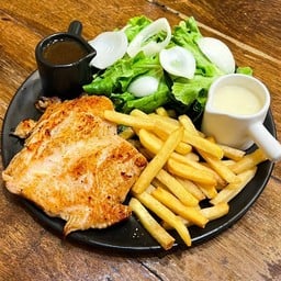 สเต๊กไก่พริกไทยดำ