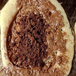 2ชิ้นไส้นูเทลล่า+โอวัลตินเฟล็กซ์