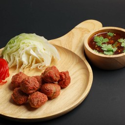 ลูกชิ้นปลากาย(กลม) 3 ลูก