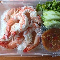 ข้าวปลาแกะ+ กุ้งแกะ ครัวคุณหมิง