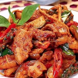 หมูป่าผัดเผ็ด