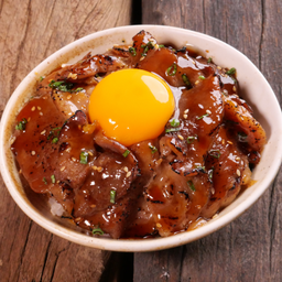 ข้าวหน้าหมูย่างซอสญี่ปุ่น (D)