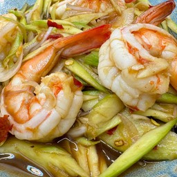 ตำมะม่วงกุ้งสุก