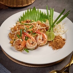 ผัดไทยกุ้งสด