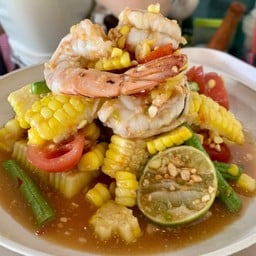 ตำข้าวโพดกุ้งสุก