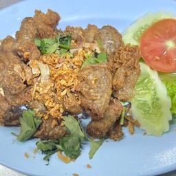 ไส้อ่อนทอดกระเทียม