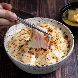 Salmon Cheese Rice Bowl