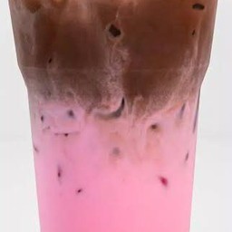 โกโก้นมชมพูเย็น