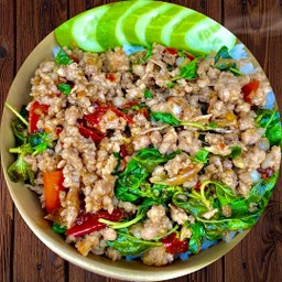 ข้าวกระเพราหมูสับ