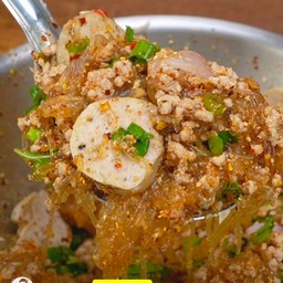 ลาบวุ้นเส้นหมูสับไก่ยอ