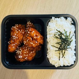 ไก่ทอด 3 ชิ้น+ข้าวสวย 1