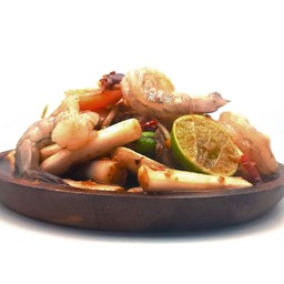 ตำไหลบัวกุ้งสด