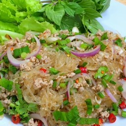 ลาบวุ้นเส้นหมูสับ